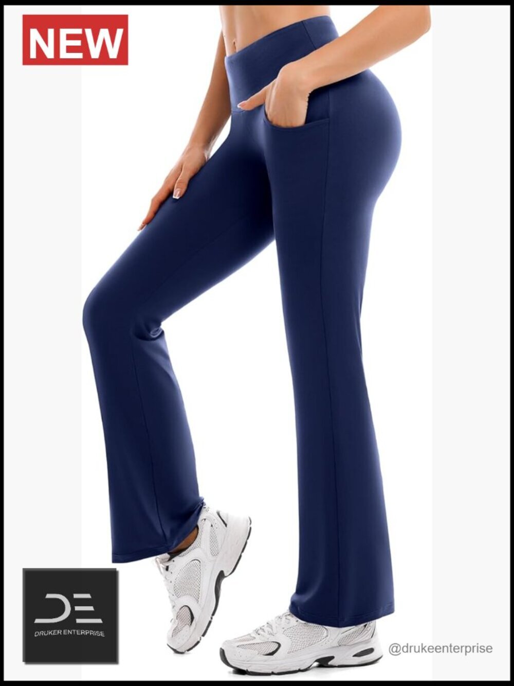 High Waisted Flare Leggings Bootcut Yoga Pants with Pockets